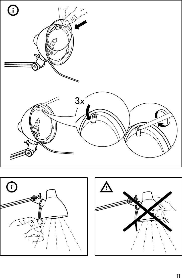 Page 11 of 12 - Ikea Ikea-Antifoni-Work-Lamp-Assembly-Instruction