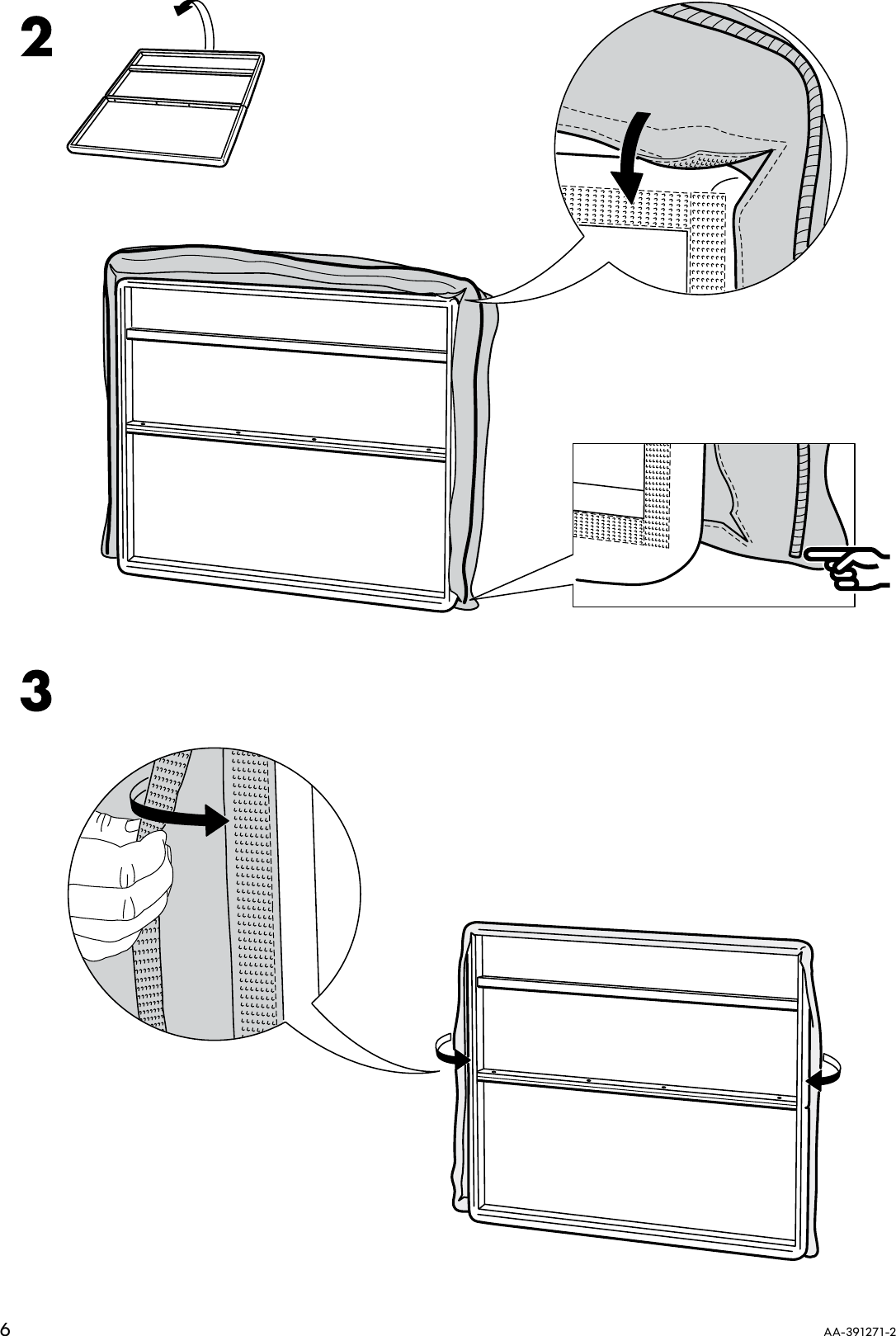 Page 6 of 8 - Ikea Ikea-Badalen-Wall-Mounted-Headboard-Assembly-Instruction