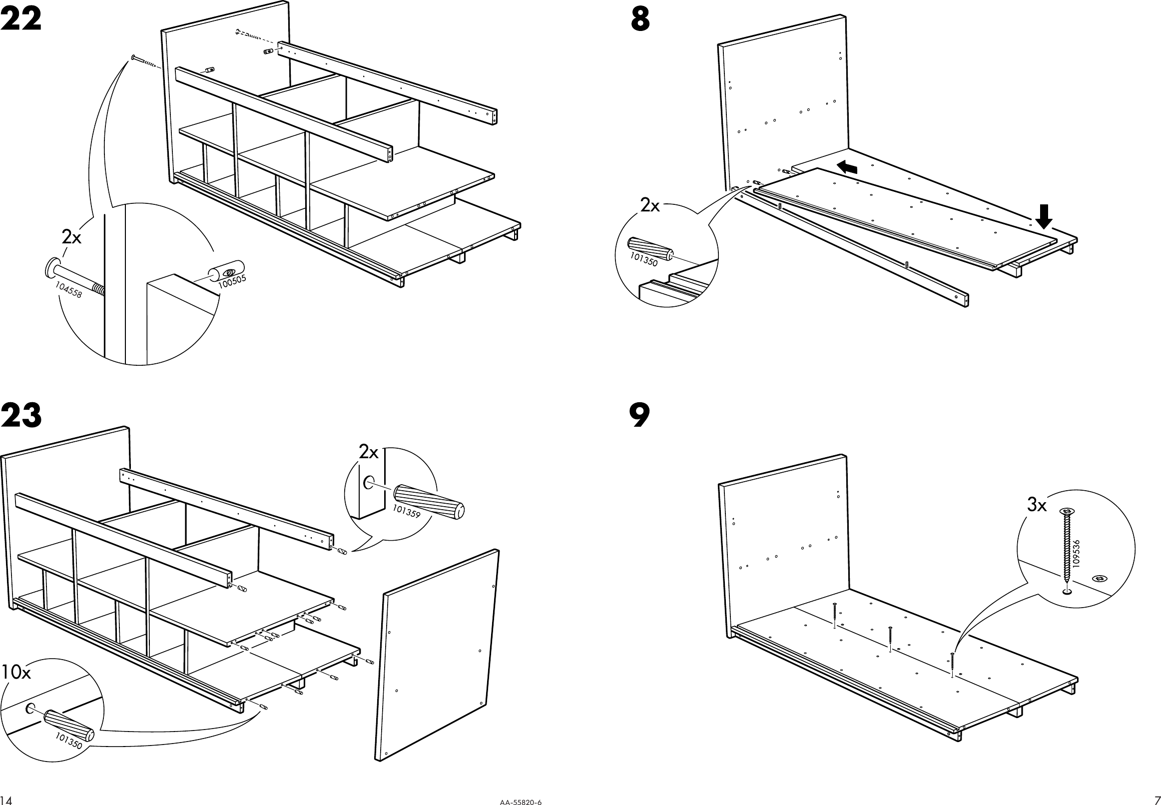 Page 7 of 10 - Ikea Ikea-Bangsund-Bed-Twin-Assembly-Instruction 3