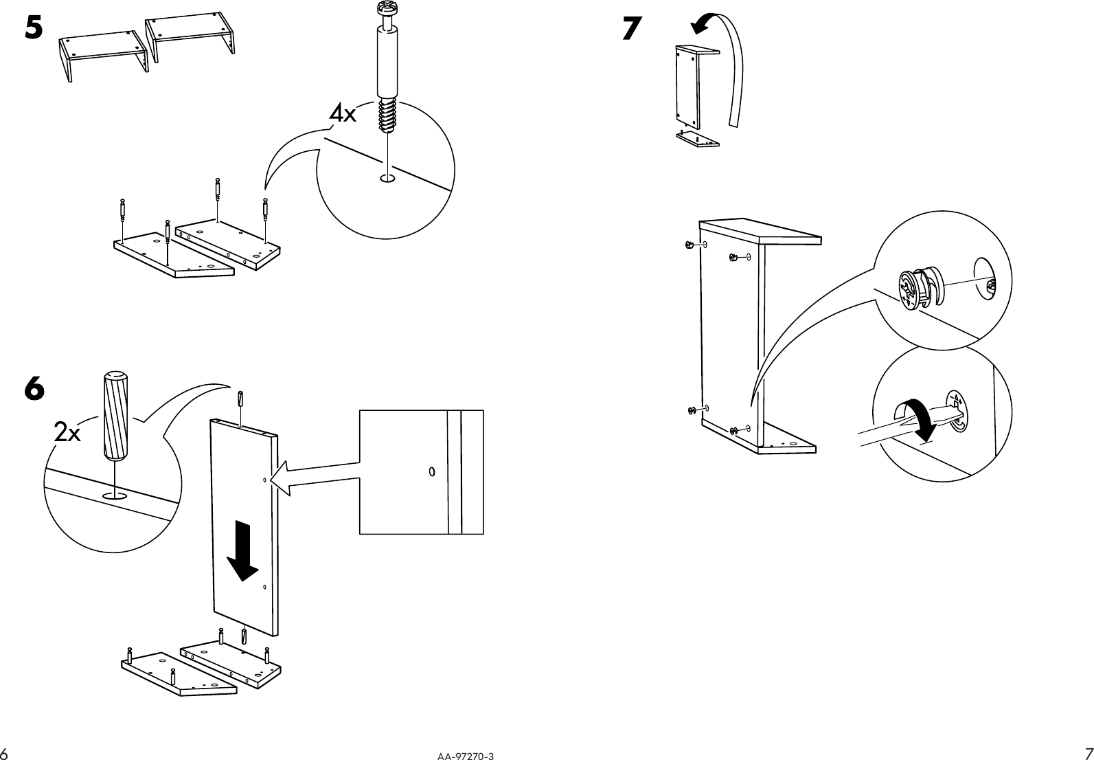 Ikea Bankas Coffee Table 59x19 5 8 Assembly Instruction 4