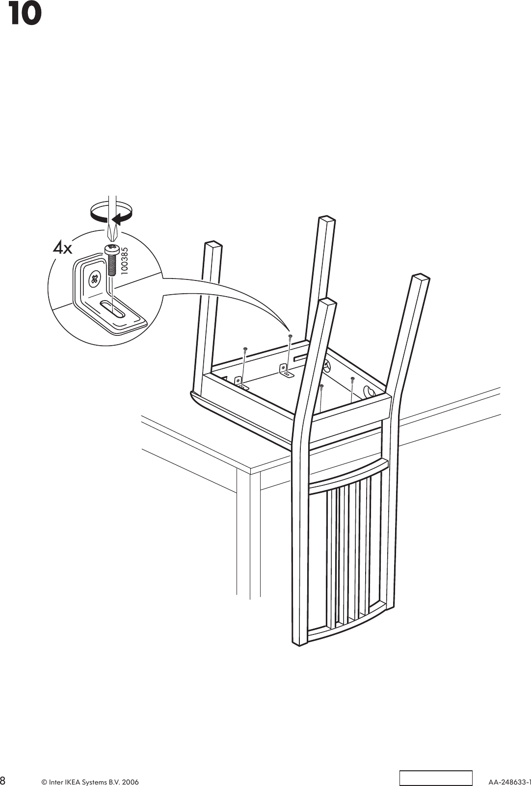 Page 8 of 8 - Ikea Ikea-Barje-Chair-Assembly-Instruction