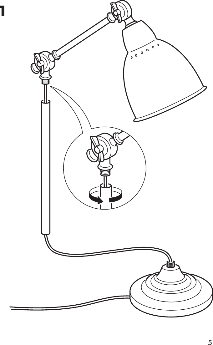 Page 5 of 8 - Ikea Ikea-Barometer-Work-Lamp-Assembly-Instruction