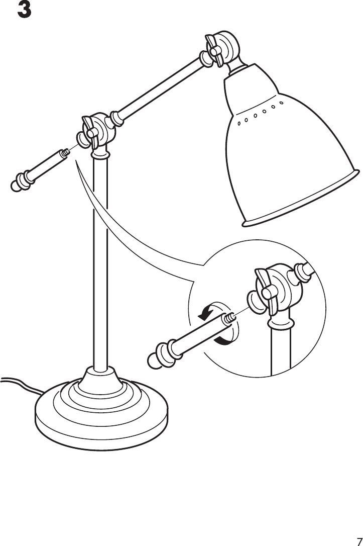 Page 7 of 8 - Ikea Ikea-Barometer-Work-Lamp-Assembly-Instruction