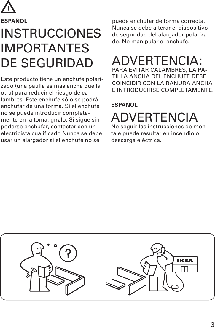 Page 3 of 8 - Ikea Ikea-Basisk-Floor-Uplight-Assembly-Instruction