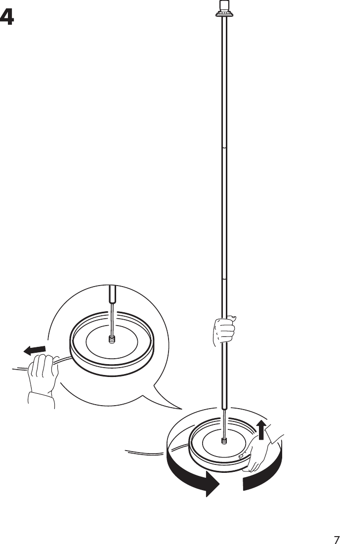 Page 7 of 8 - Ikea Ikea-Basisk-Floor-Uplight-Assembly-Instruction