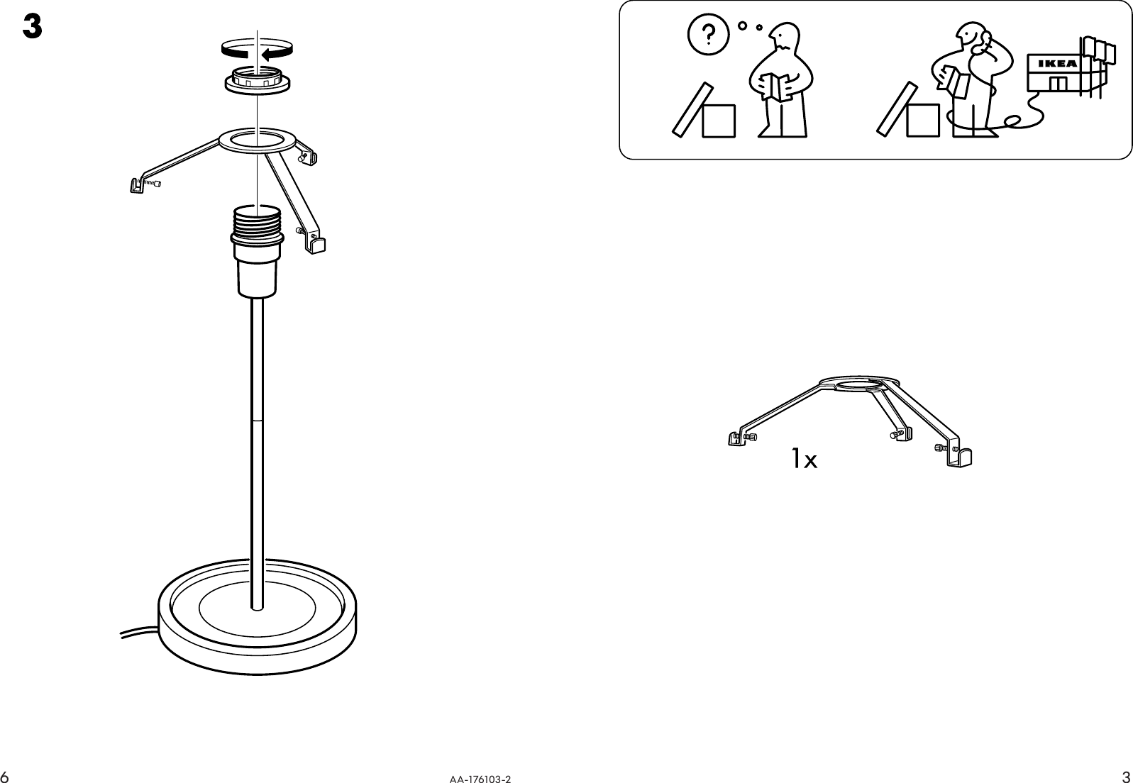 Page 3 of 4 - Ikea Ikea-Basisk-Table-Lamp-21-Assembly-Instruction-5  Ikea-basisk-table-lamp-21-assembly-instruction