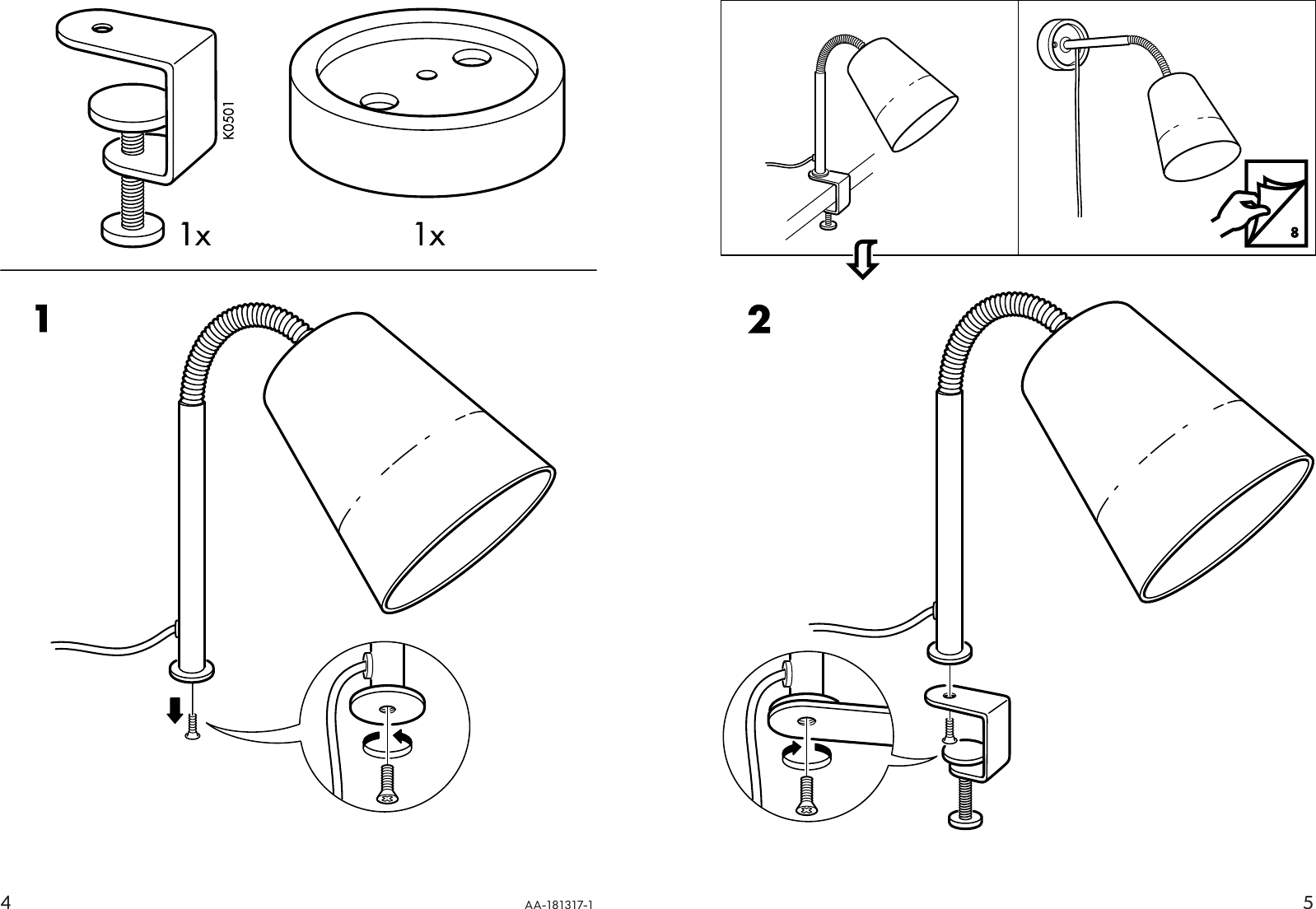 Page 4 of 4 - Ikea Ikea-Basisk-Wall-Clamp-Spot-Light-Assembly-Instruction-3  Ikea-basisk-wall-clamp-spot-light-assembly-instruction