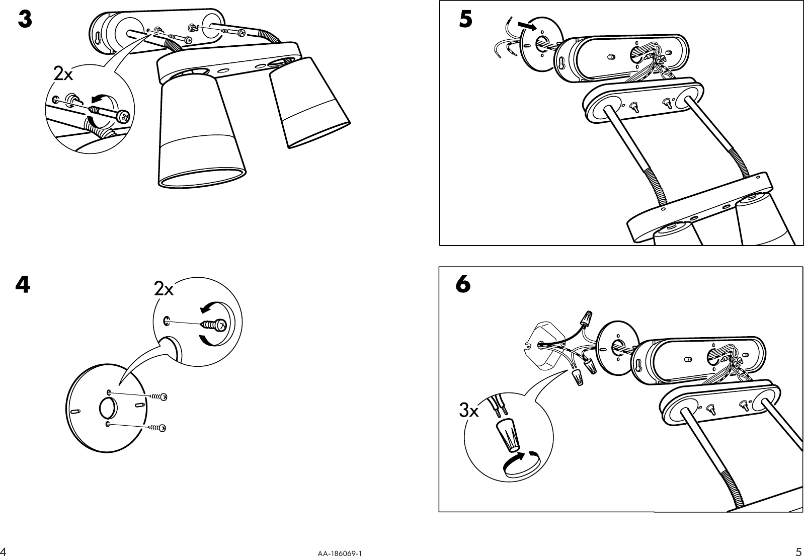 Page 4 of 4 - Ikea Ikea-Basisk-Wall-Lamp-Double-Assembly-Instruction