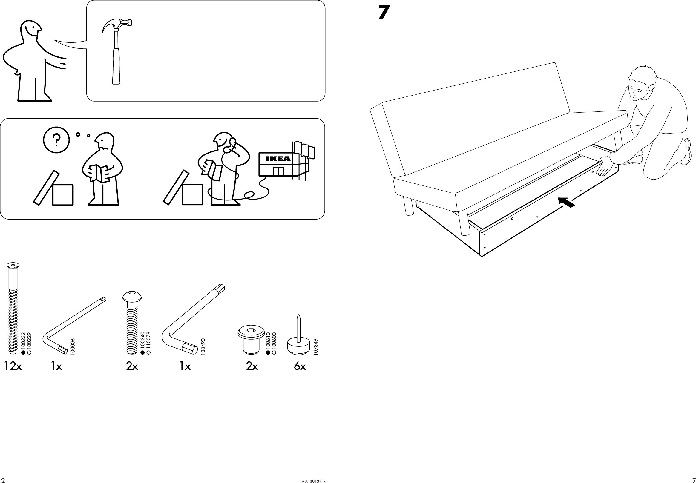 Page 2 of 4 - Ikea Ikea-Beddinge-Bed-Storage-Box-Assembly-Instruction-9  Ikea-beddinge-bed-storage-box-assembly-instruction