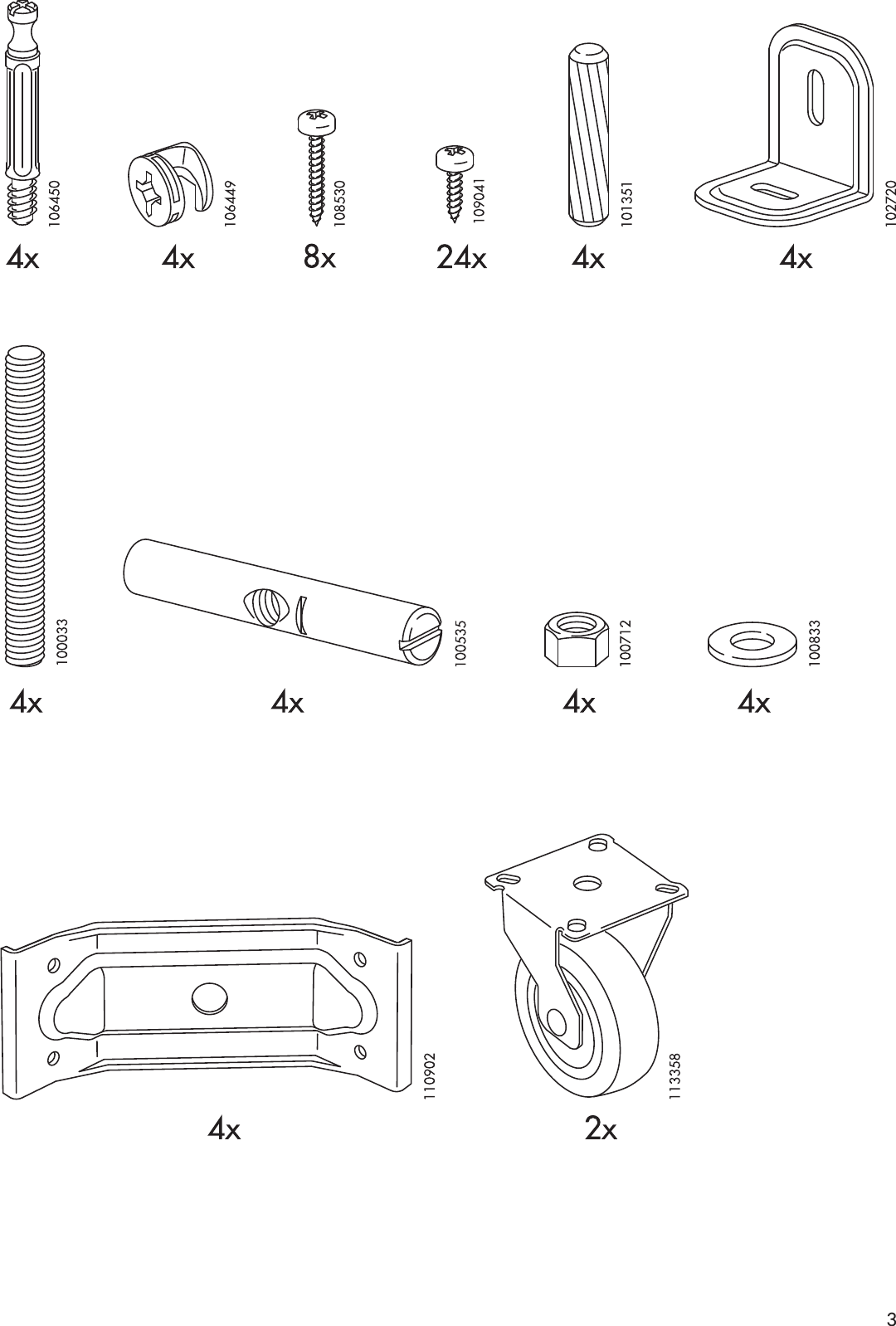 Ikea Bekvam Kitchen Cart 23 5 8X19 8 Assembly Instruction