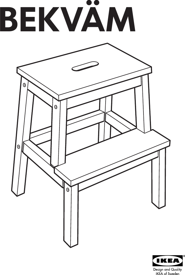 Page 1 of 8 - Ikea Ikea-Bekvam-Step-Stool-Assembly-Instruction