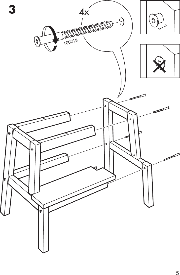 Page 5 of 8 - Ikea Ikea-Bekvam-Step-Stool-Assembly-Instruction