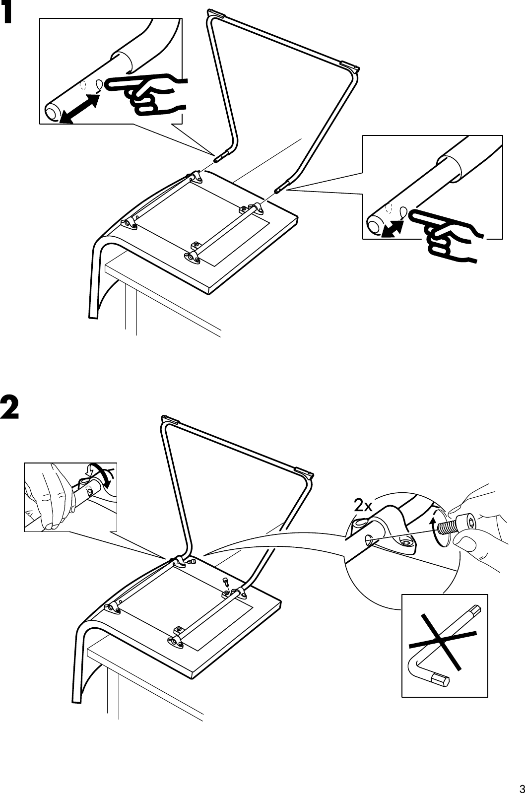 Page 3 of 4 - Ikea Ikea-Bernhard-Chair-Assembly-Instruction