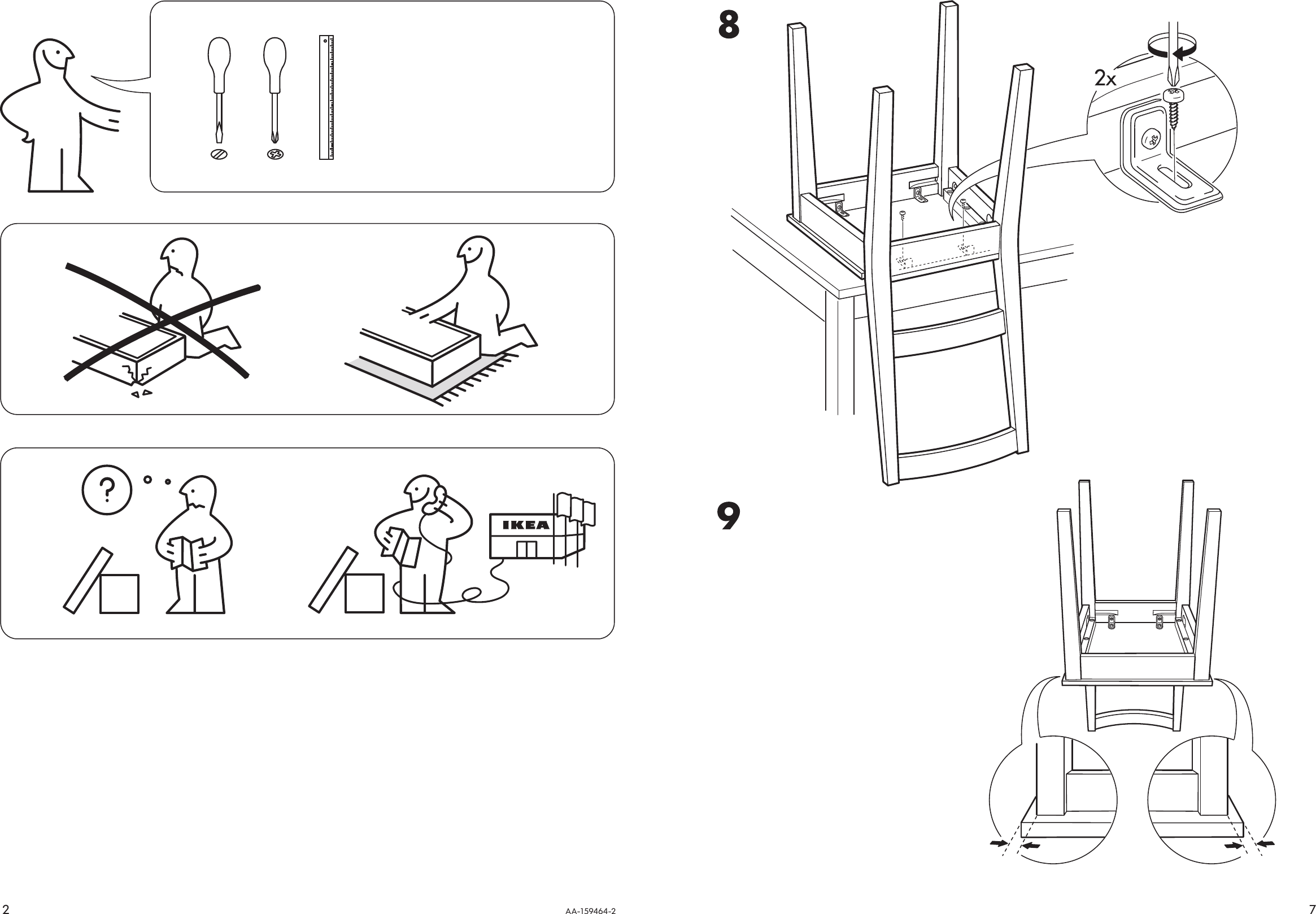 Ikea Bertil Chair Assembly Instruction