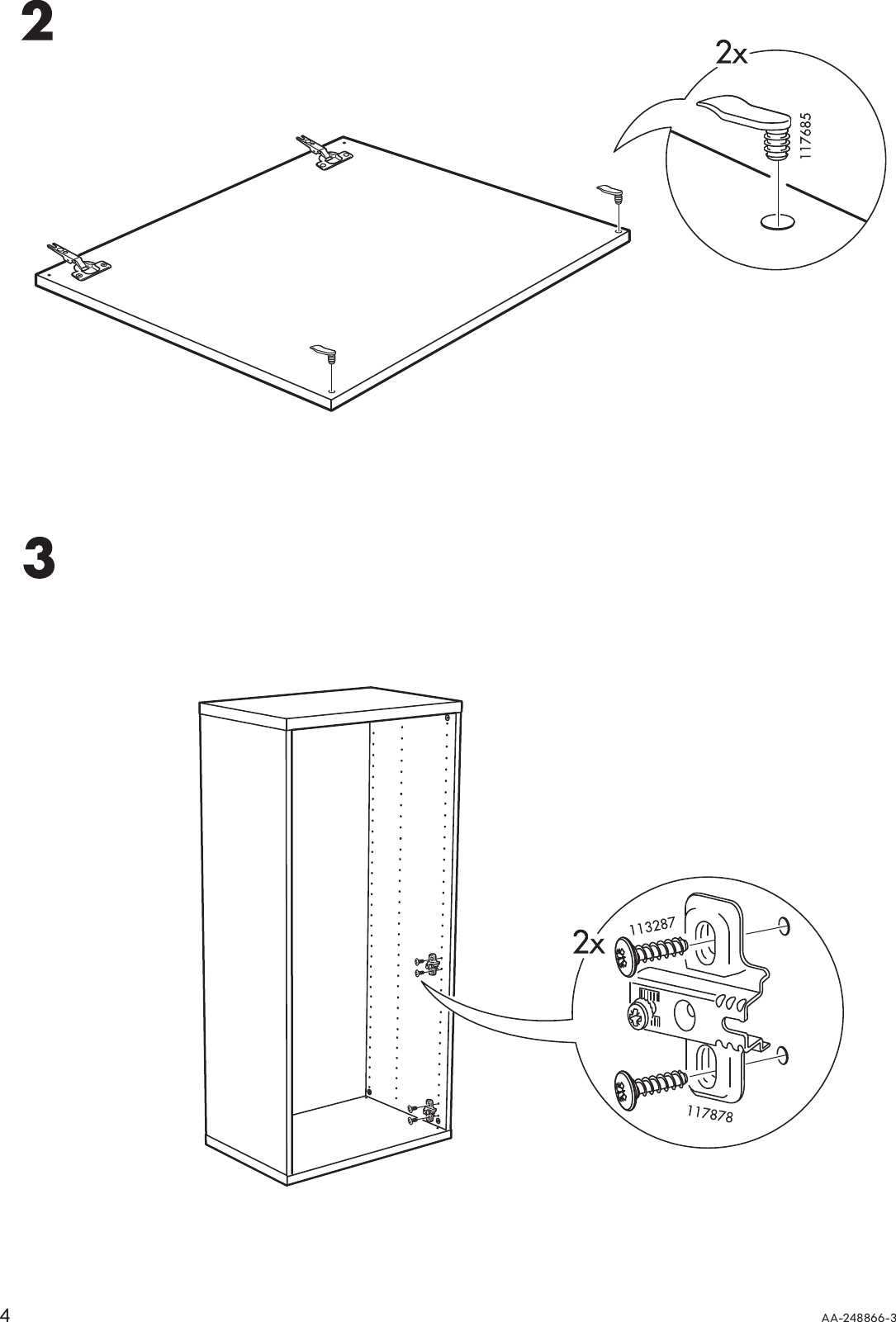 Page 4 of 8 - Ikea Ikea-Besta-Holmbo-Door-23-5-8X15-Assembly-Instruction