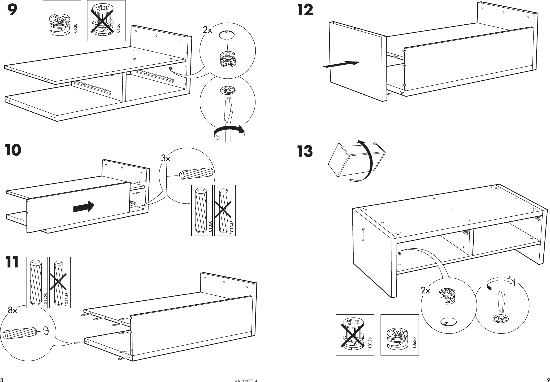 Page 8 of 8 - Ikea Ikea-Besta-Jagra-Tv-Unit-Casters-47X24-Assembly-Instruction