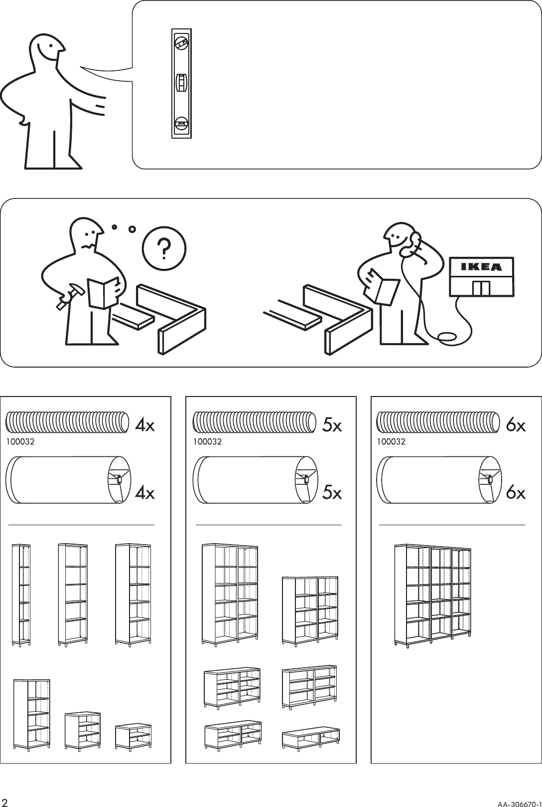 Page 2 of 4 - Ikea Ikea-Besta-Legs-Gray-Assembly-Instruction