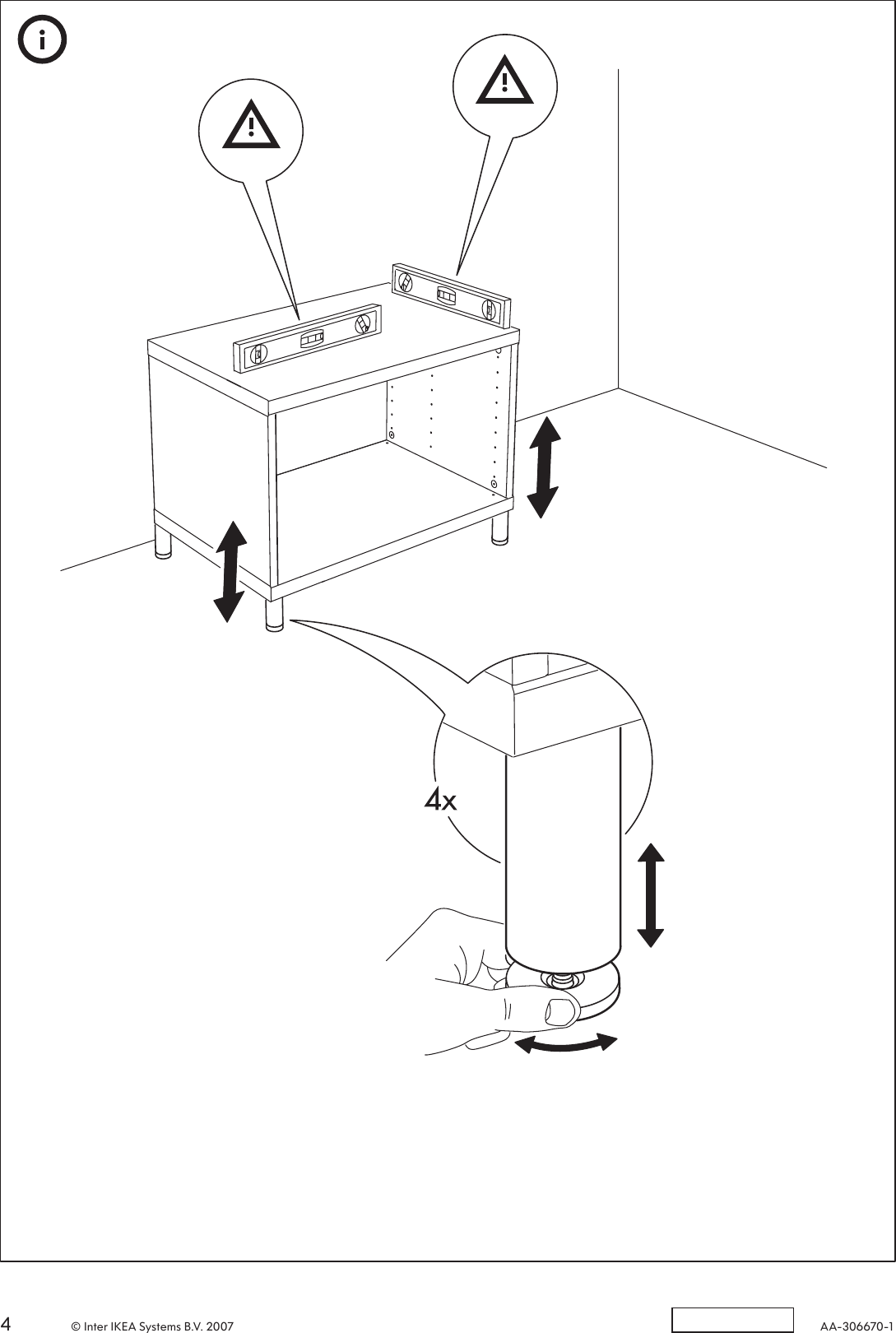 Page 4 of 4 - Ikea Ikea-Besta-Legs-Gray-Assembly-Instruction