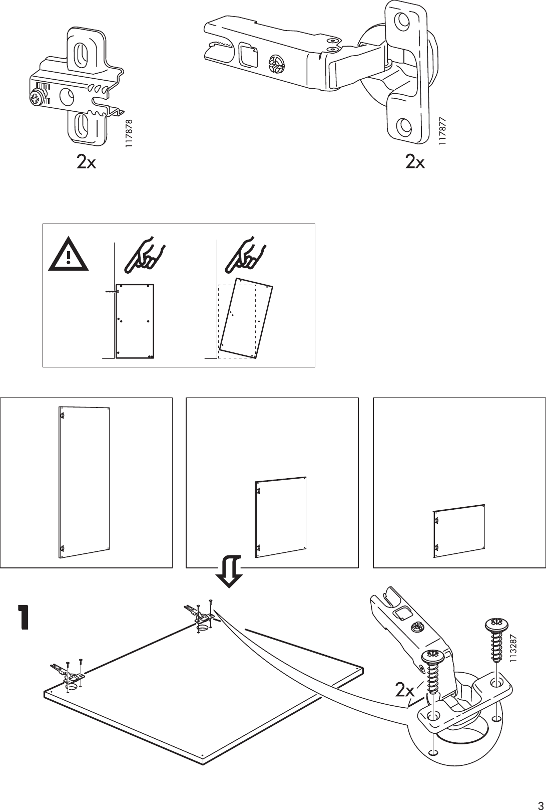 Page 3 of 8 - Ikea Ikea-Besta-Norum-Door-24X15-Assembly-Instruction