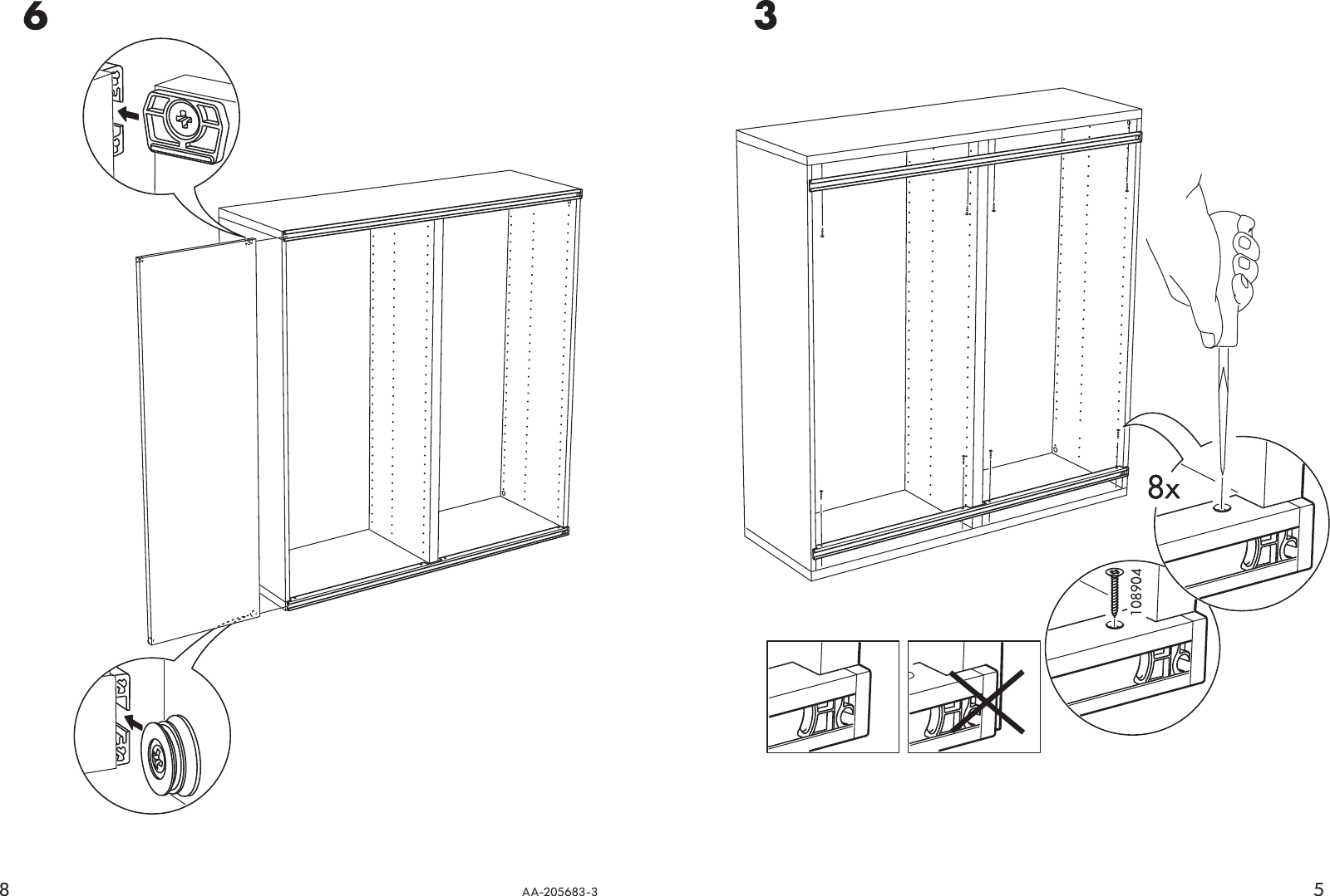 Page 5 of 6 - Ikea Ikea-Besta-Rail-For-Sliding-Droos-47-Assembly-Instruction