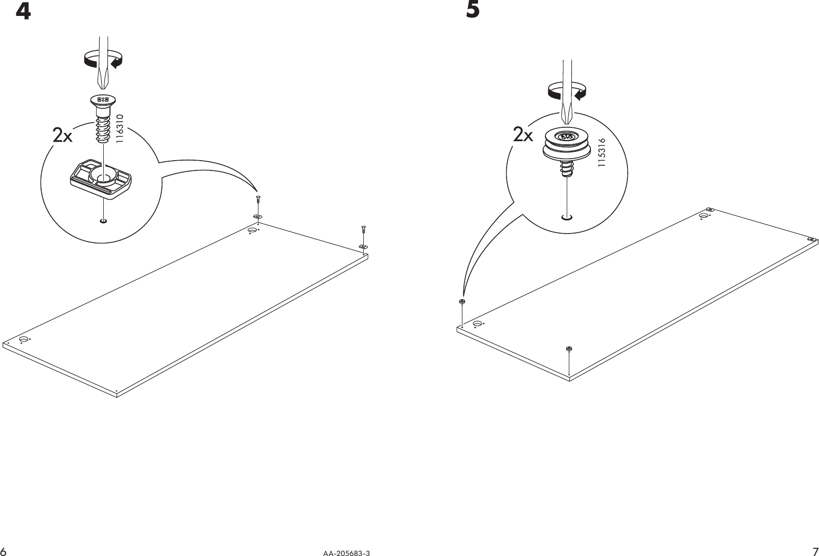 Page 6 of 6 - Ikea Ikea-Besta-Rail-For-Sliding-Droos-47-Assembly-Instruction