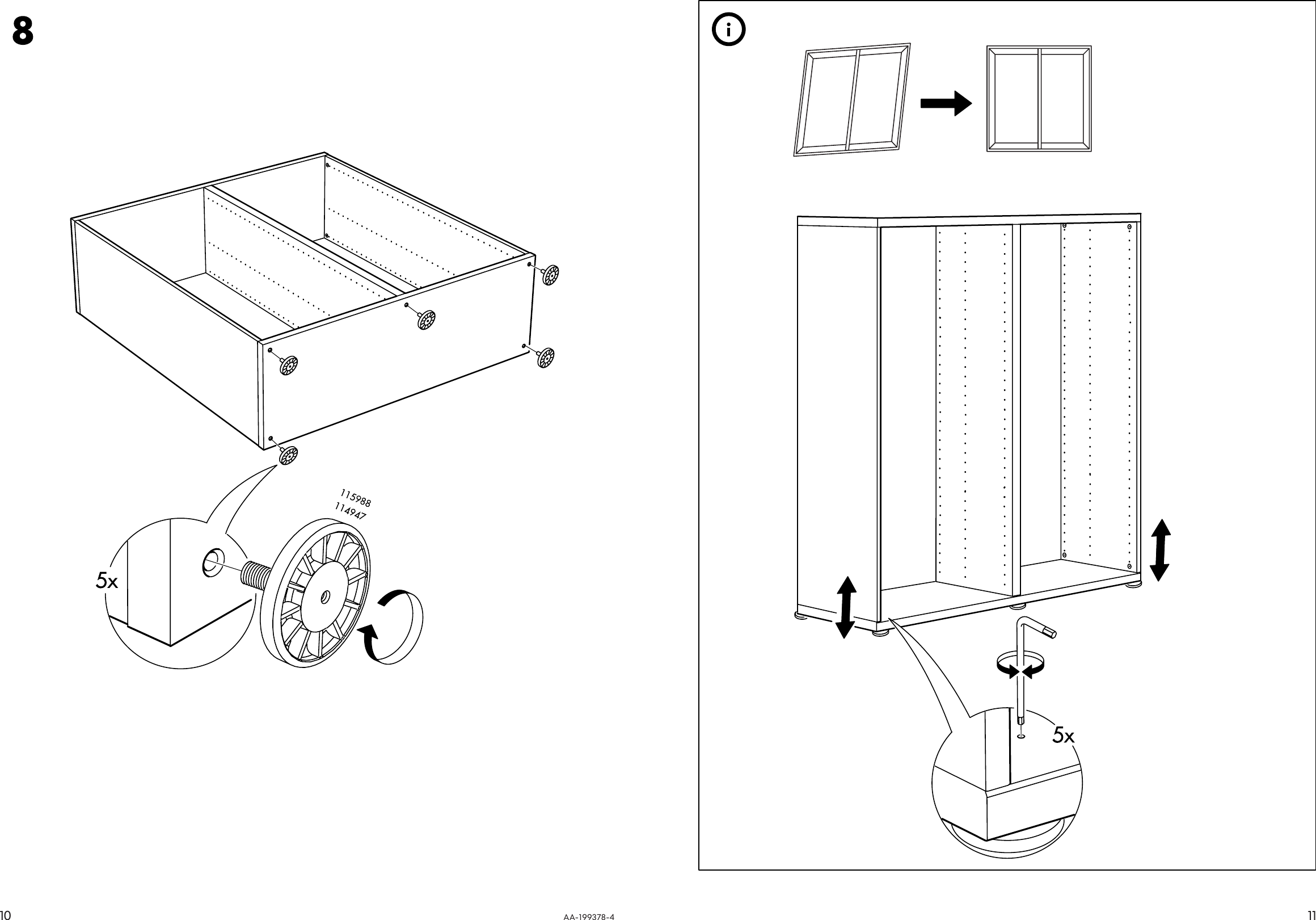 Page 10 of 10 - Ikea Ikea-Besta-Shelf-Unit-47X50-Assembly-Instruction