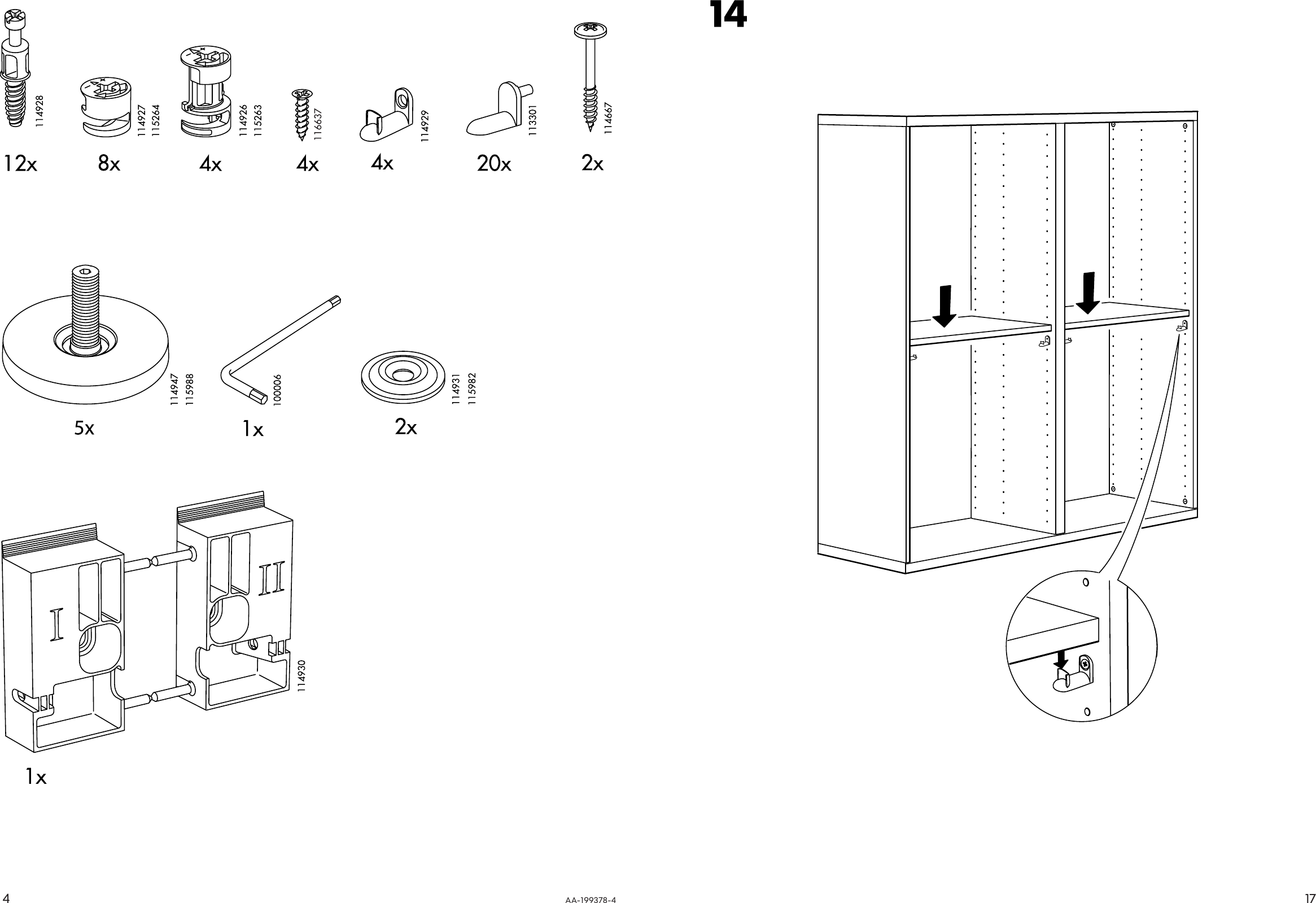 Page 4 of 10 - Ikea Ikea-Besta-Shelf-Unit-47X50-Assembly-Instruction