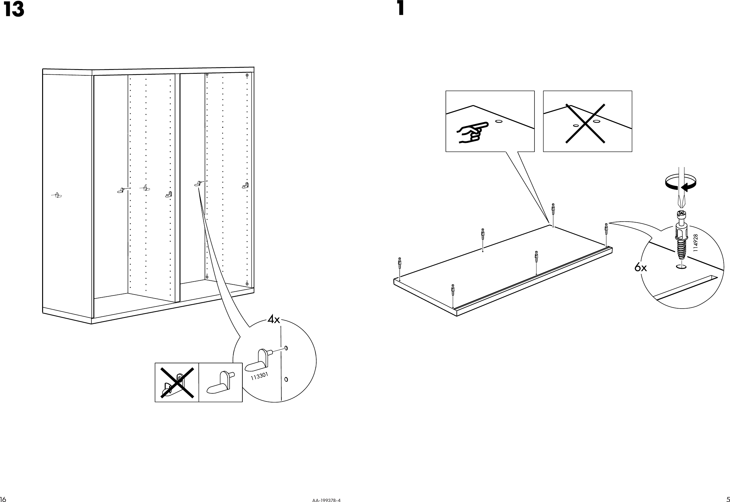 Page 5 of 10 - Ikea Ikea-Besta-Shelf-Unit-47X50-Assembly-Instruction