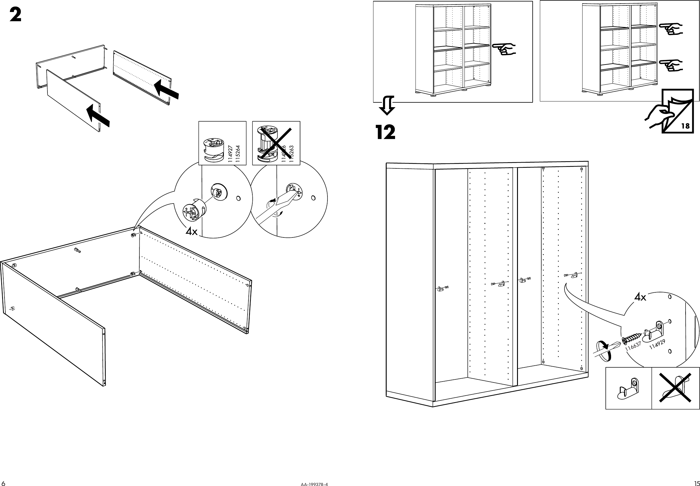 Page 6 of 10 - Ikea Ikea-Besta-Shelf-Unit-47X50-Assembly-Instruction