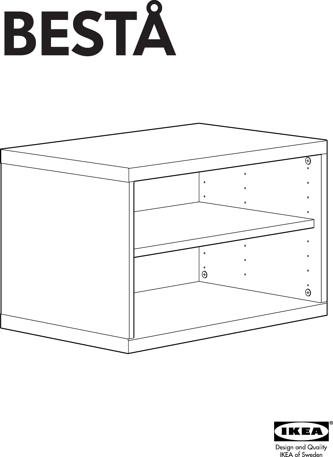 Ikea Besta Shelf Unit Height Extension 24X15 Assembly Instruction