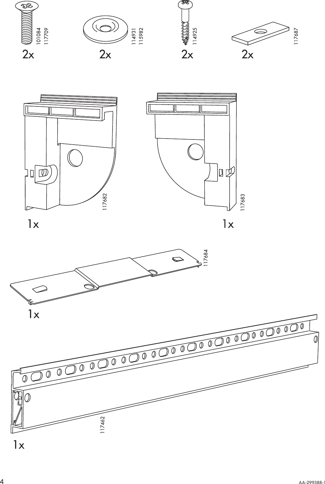 Page 4 of 12 - Ikea Ikea-Besta-Suspension-Rail-23-5-8-Assembly-Instruction