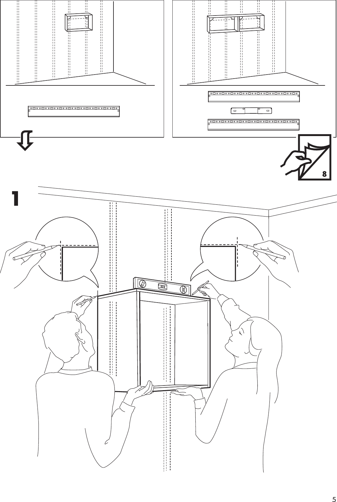 Page 5 of 12 - Ikea Ikea-Besta-Suspension-Rail-23-5-8-Assembly-Instruction