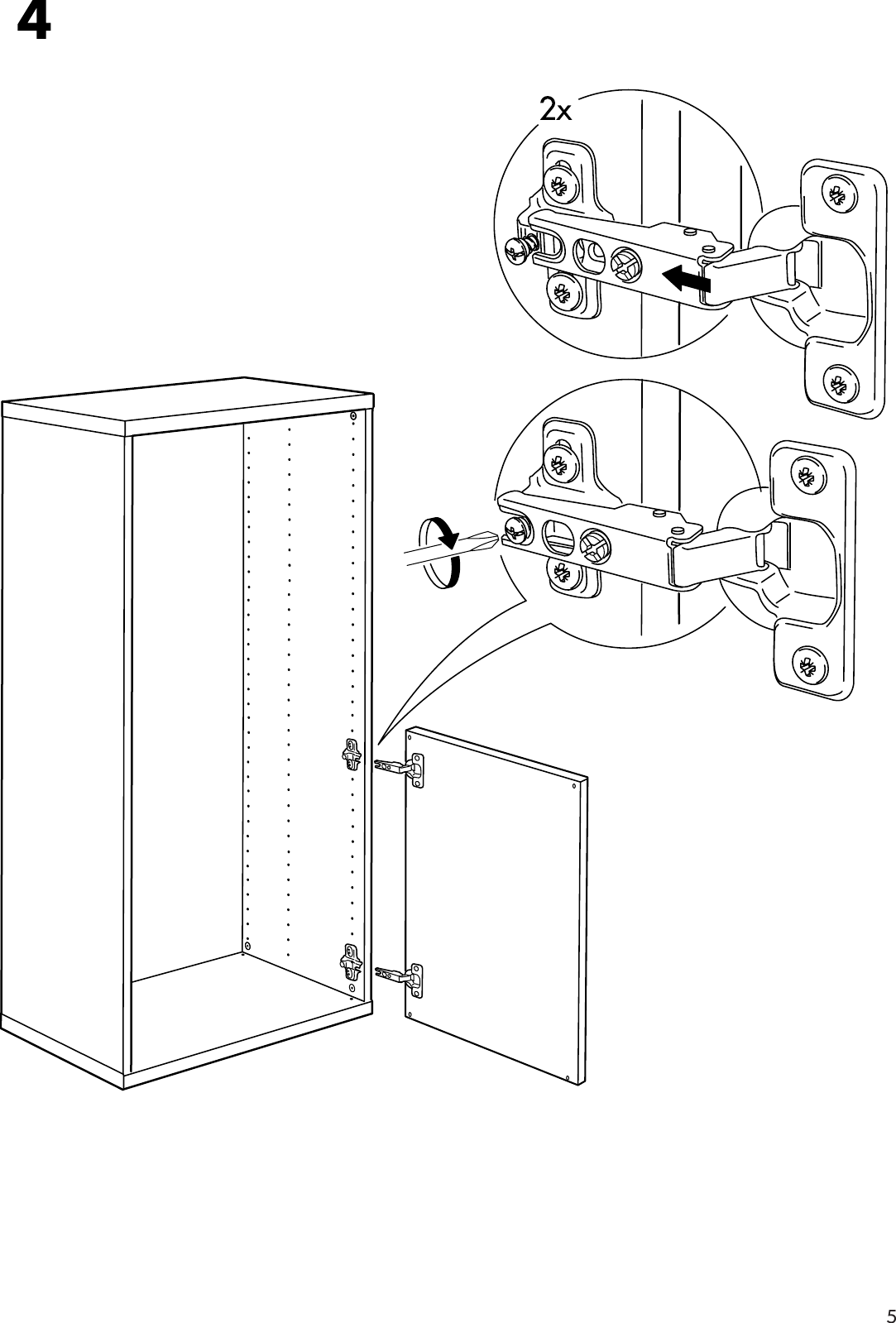 Page 5 of 8 - Ikea Ikea-Besta-Tofta-Door-24X15-Assembly-Instruction