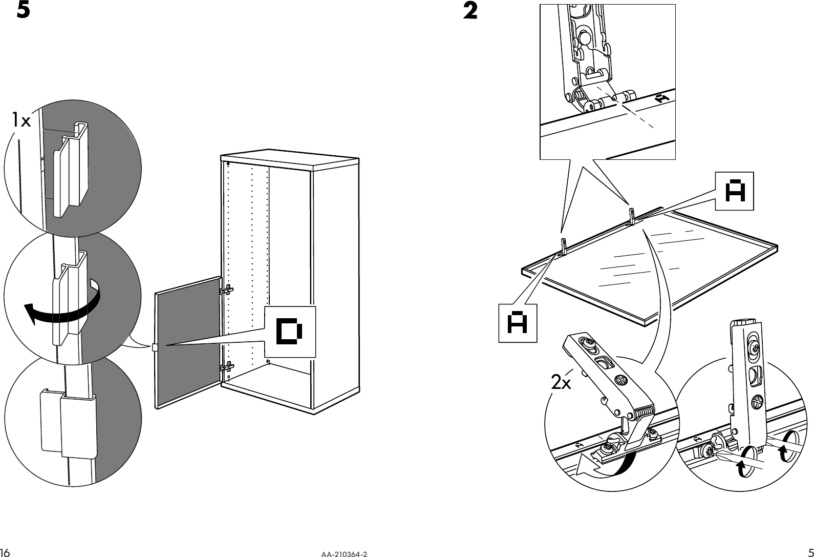 Page 5 of 10 - Ikea Ikea-Besta-Tombo-Glass-Door-23-5-8X15-Alum-Assembly-Instruction