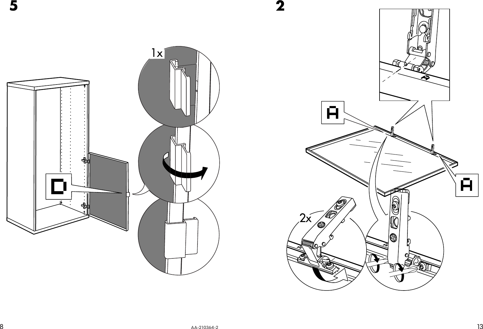 Page 8 of 10 - Ikea Ikea-Besta-Tombo-Glass-Door-23-5-8X15-Alum-Assembly-Instruction