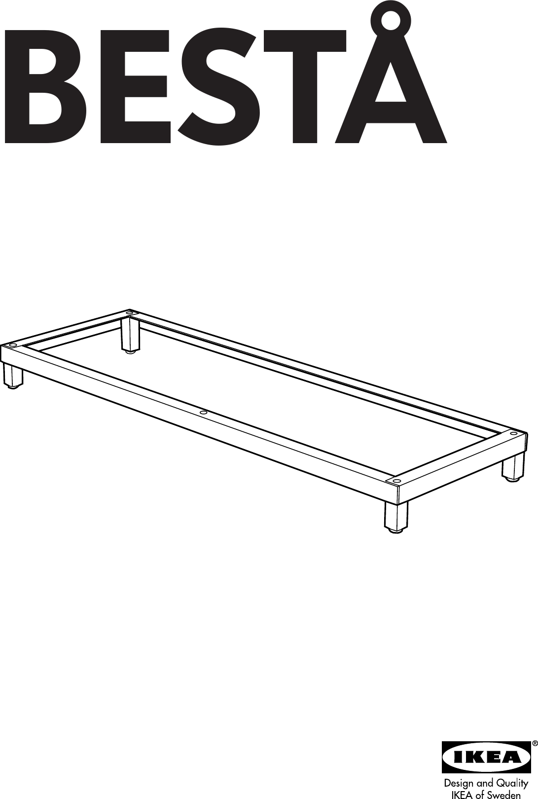 Page 1 of 8 - Ikea Ikea-Besta-Underframe-Assembly-Instruction