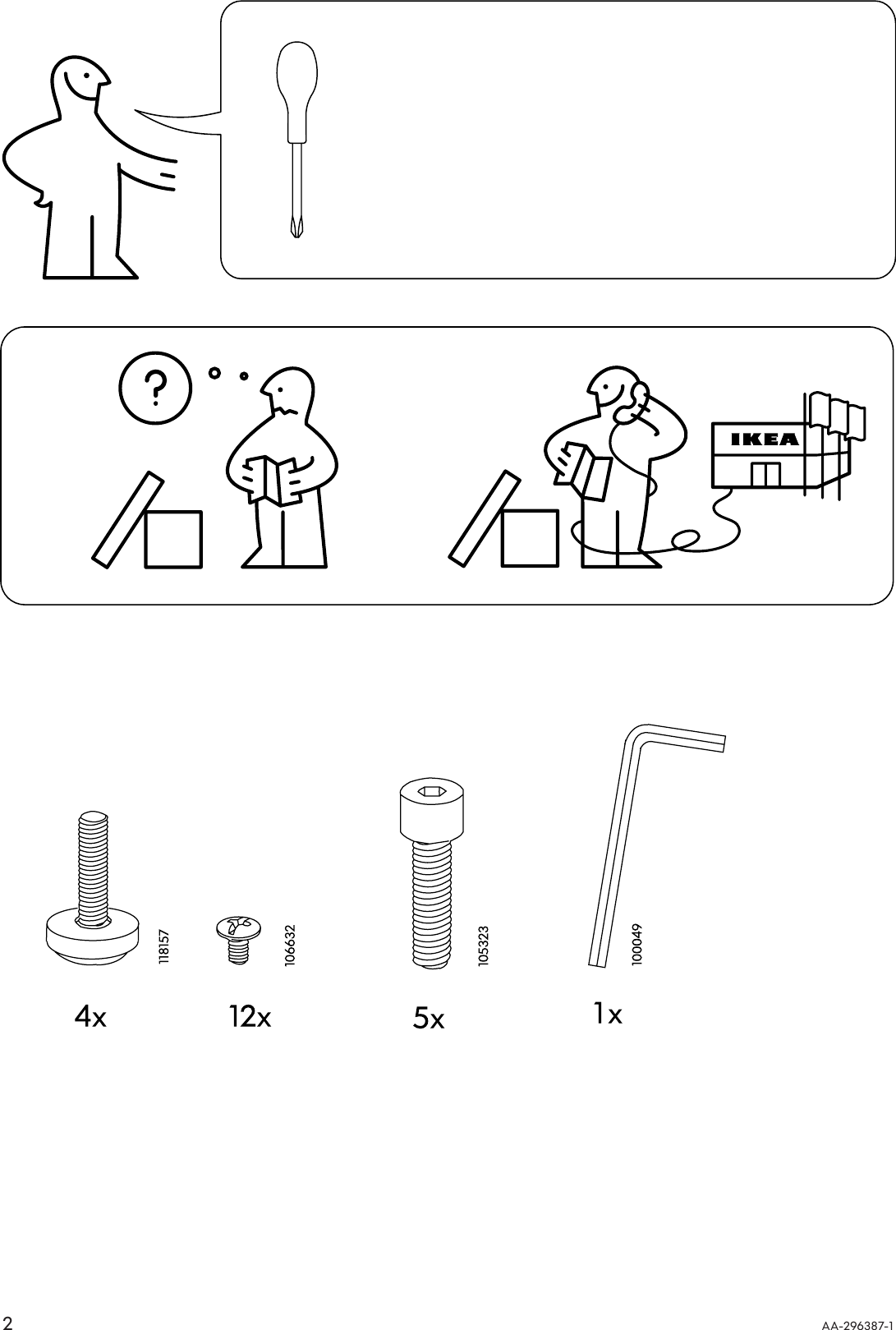 Page 2 of 8 - Ikea Ikea-Besta-Underframe-Assembly-Instruction