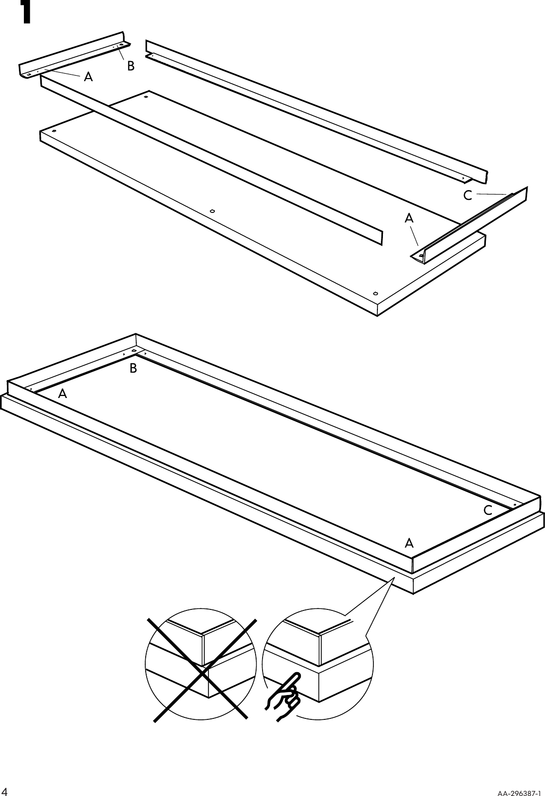 Page 4 of 8 - Ikea Ikea-Besta-Underframe-Assembly-Instruction