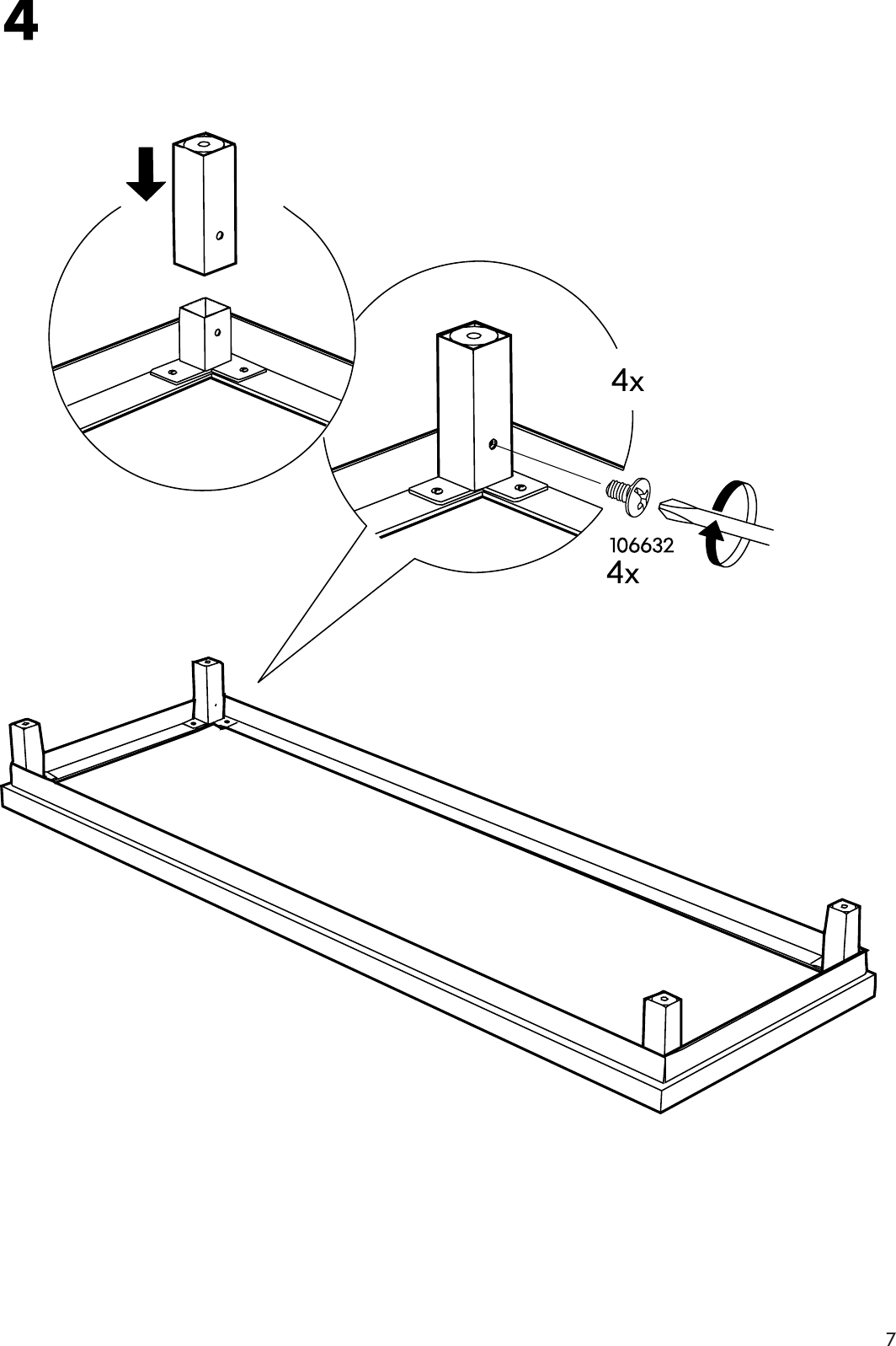 Page 7 of 8 - Ikea Ikea-Besta-Underframe-Assembly-Instruction