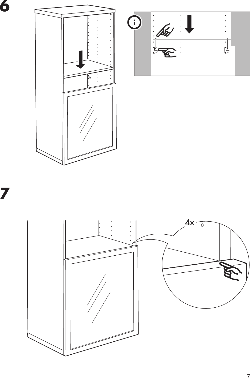 Page 7 of 8 - Ikea Ikea-Besta-Vegby-Glass-Door-24X15-Assembly-Instruction
