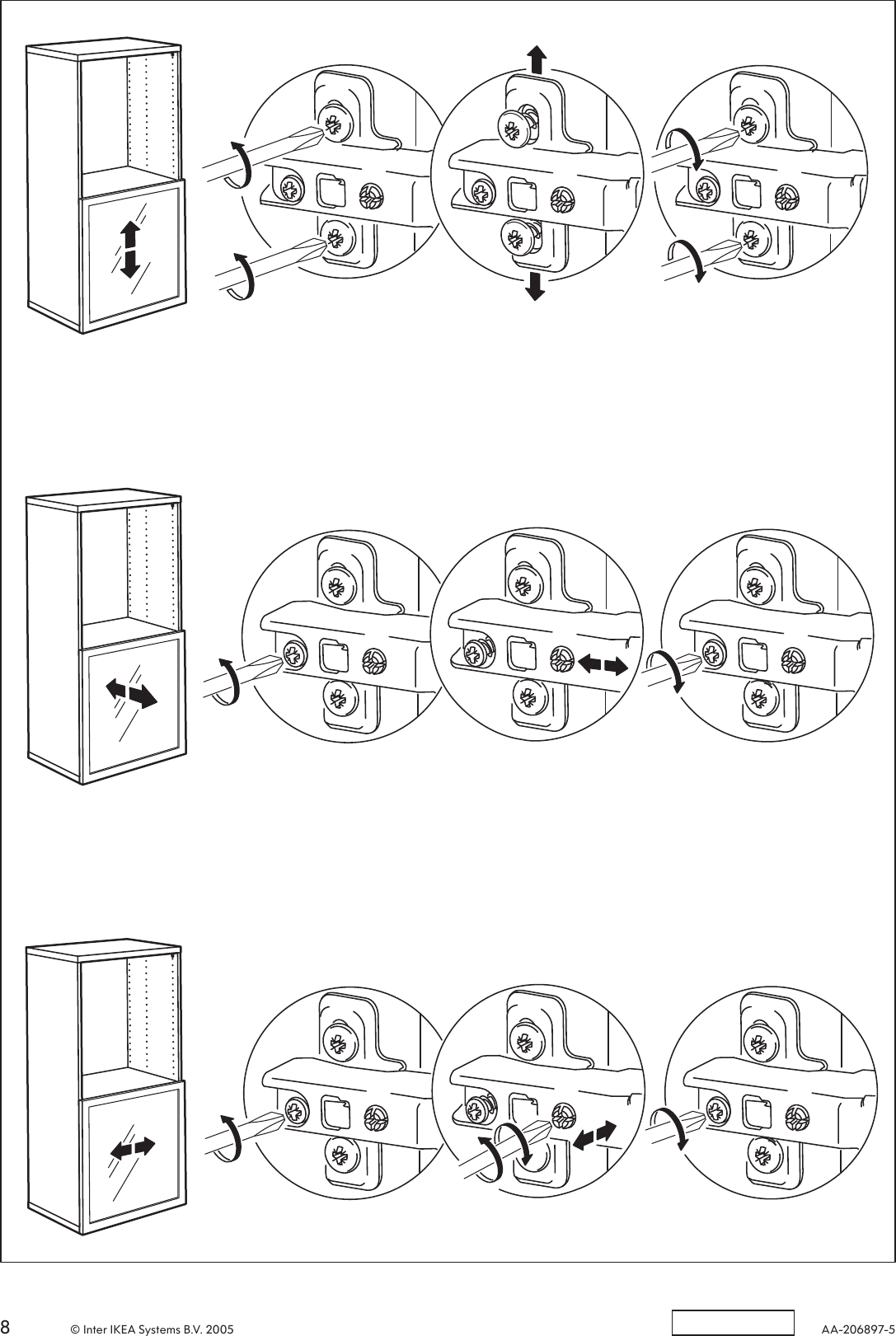 Page 8 of 8 - Ikea Ikea-Besta-Vegby-Glass-Door-24X15-Assembly-Instruction