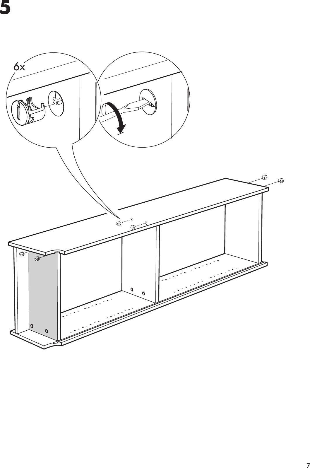 Page 7 of 12 - Ikea Ikea-Billy-Bookcase-80-Tall-Assembly-Instruction