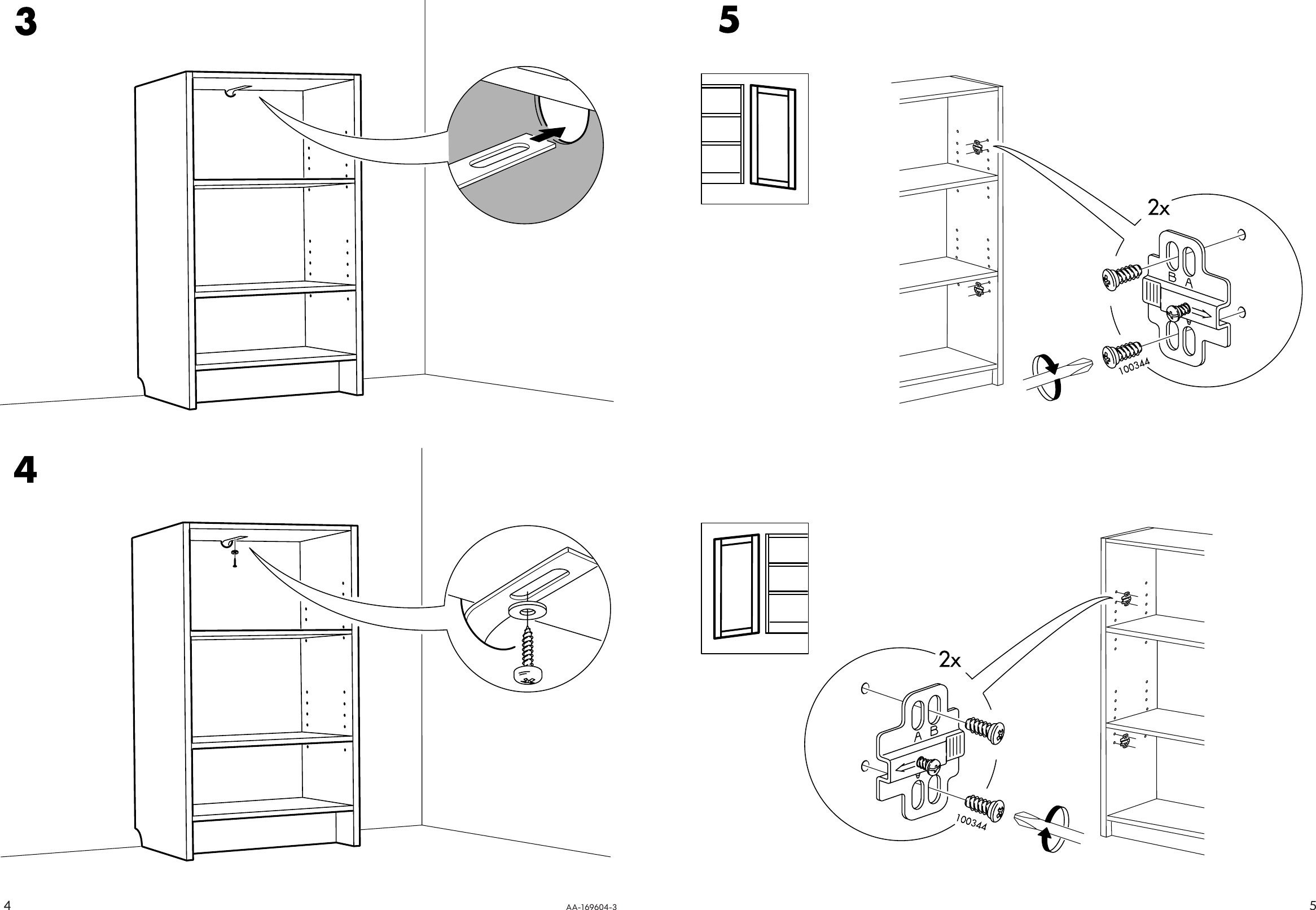 Page 4 of 4 - Ikea Ikea-Billy-Byom-Door-15-3-4X38-5-8-Assembly-Instruction