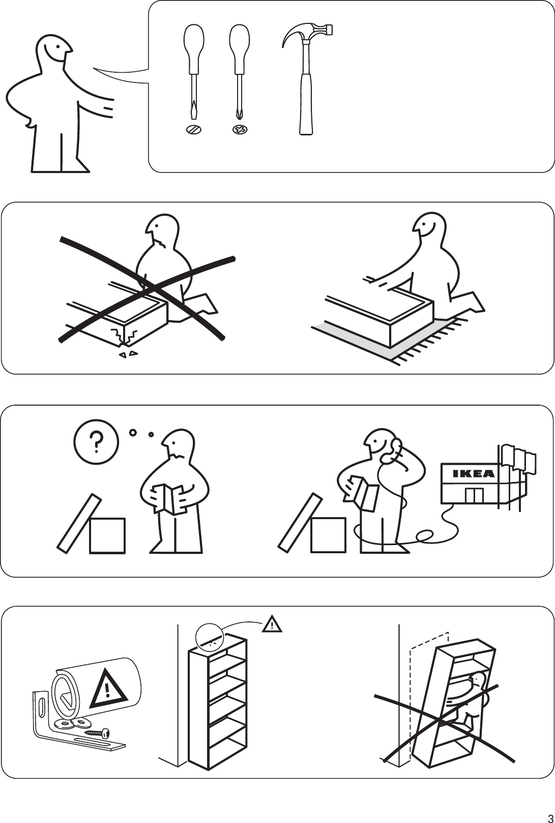 Ikea Billy Height Extension Unit Assembly Instruction