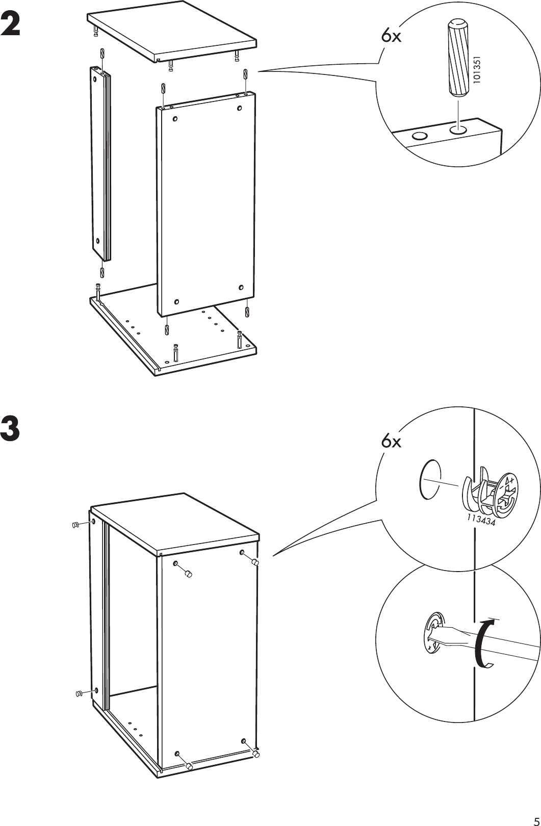Ikea Billy Height Extension Unit Assembly Instruction