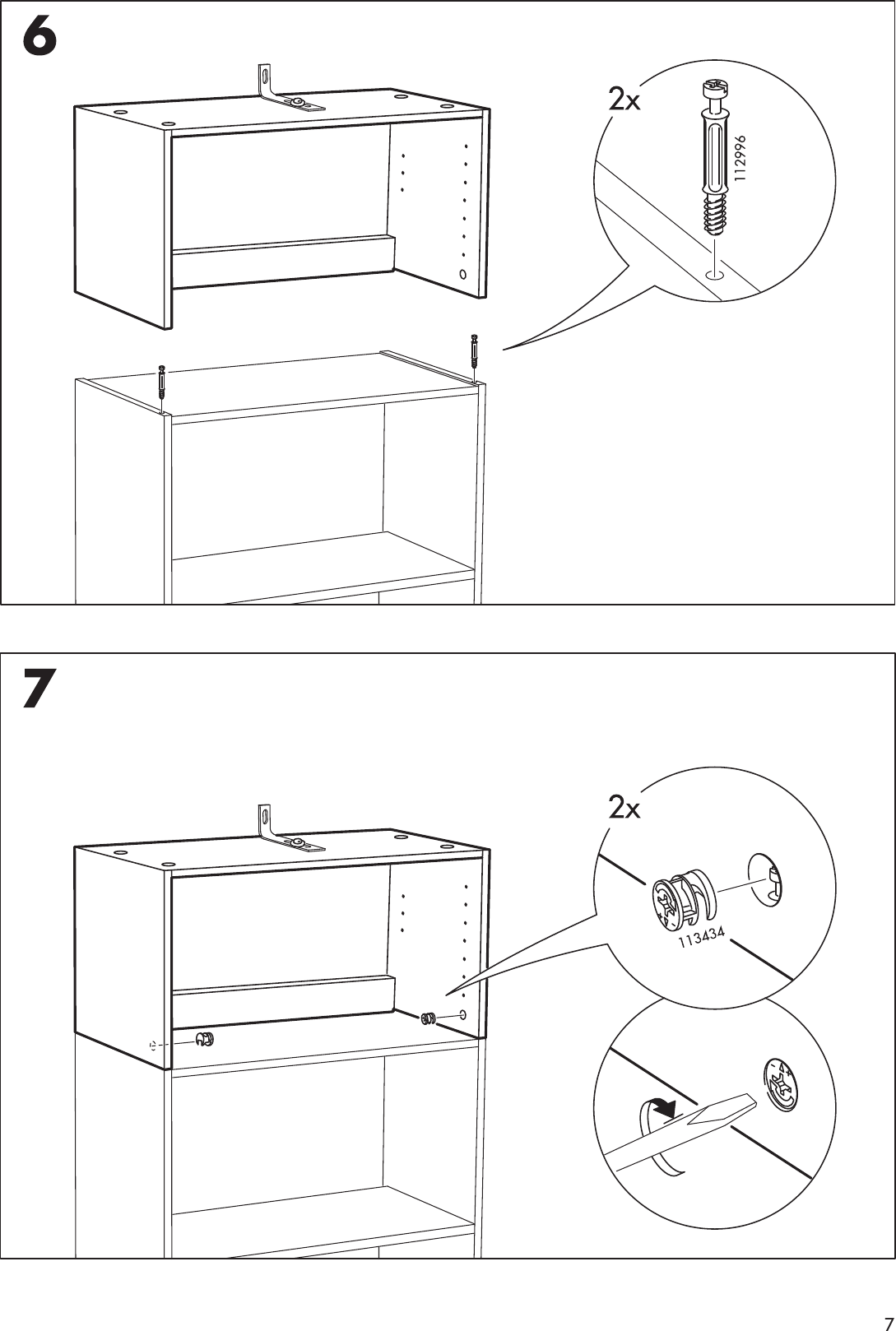 Ikea Billy Height Extension Unit Assembly Instruction