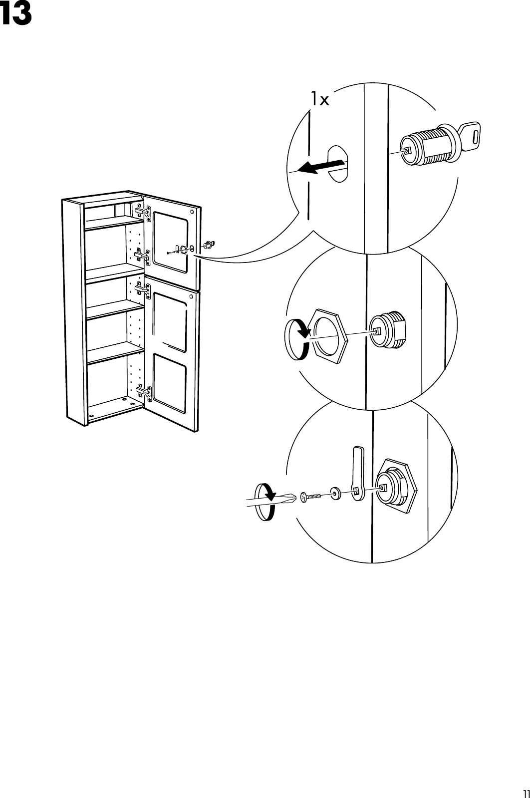 Page 11 of 12 - Ikea Ikea-Bjarken-Medicine-Cabinet-Assembly-Instruction