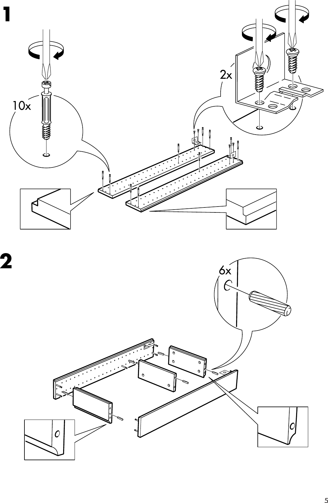 Page 5 of 12 - Ikea Ikea-Bjarken-Medicine-Cabinet-Assembly-Instruction