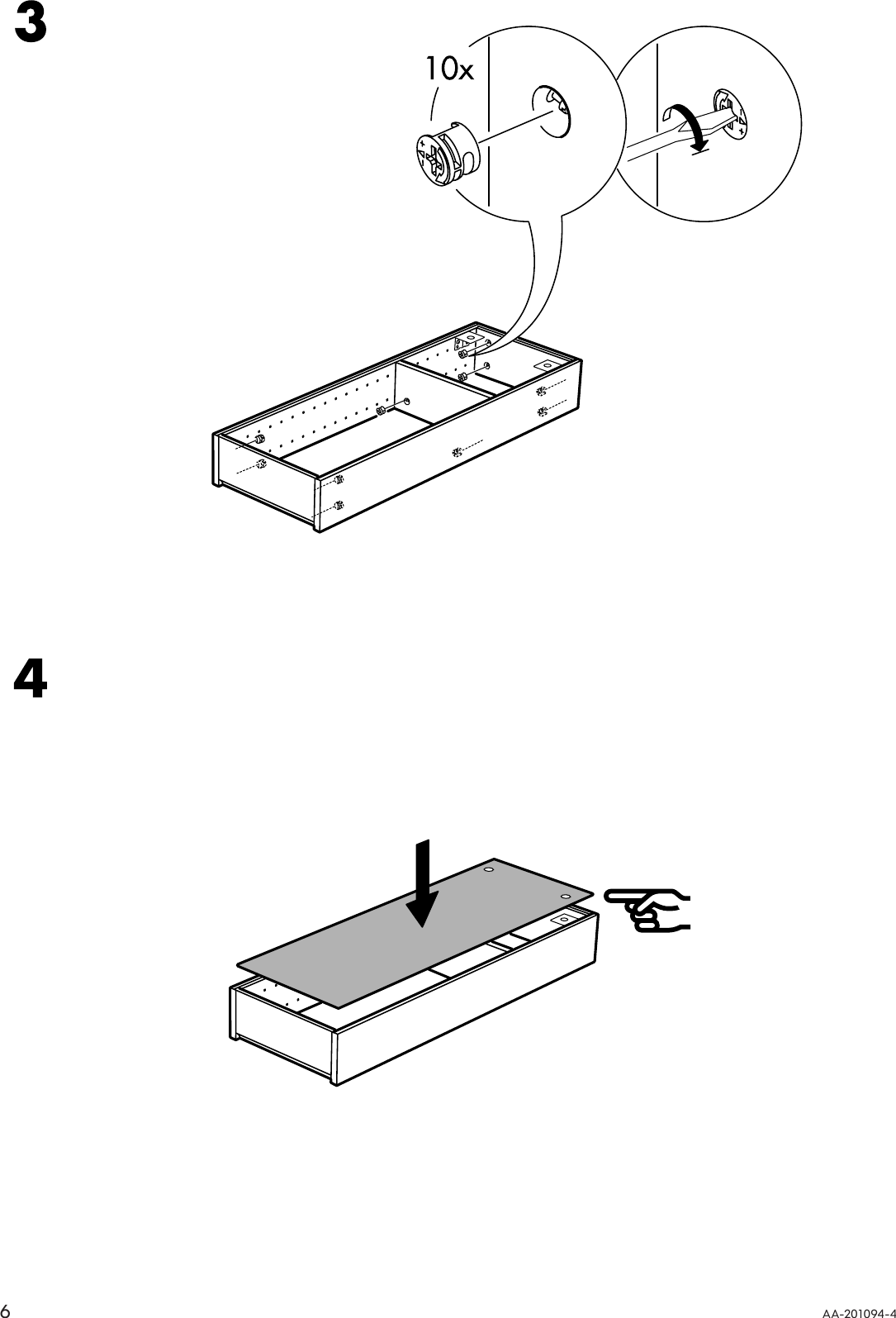 Page 6 of 12 - Ikea Ikea-Bjarken-Medicine-Cabinet-Assembly-Instruction