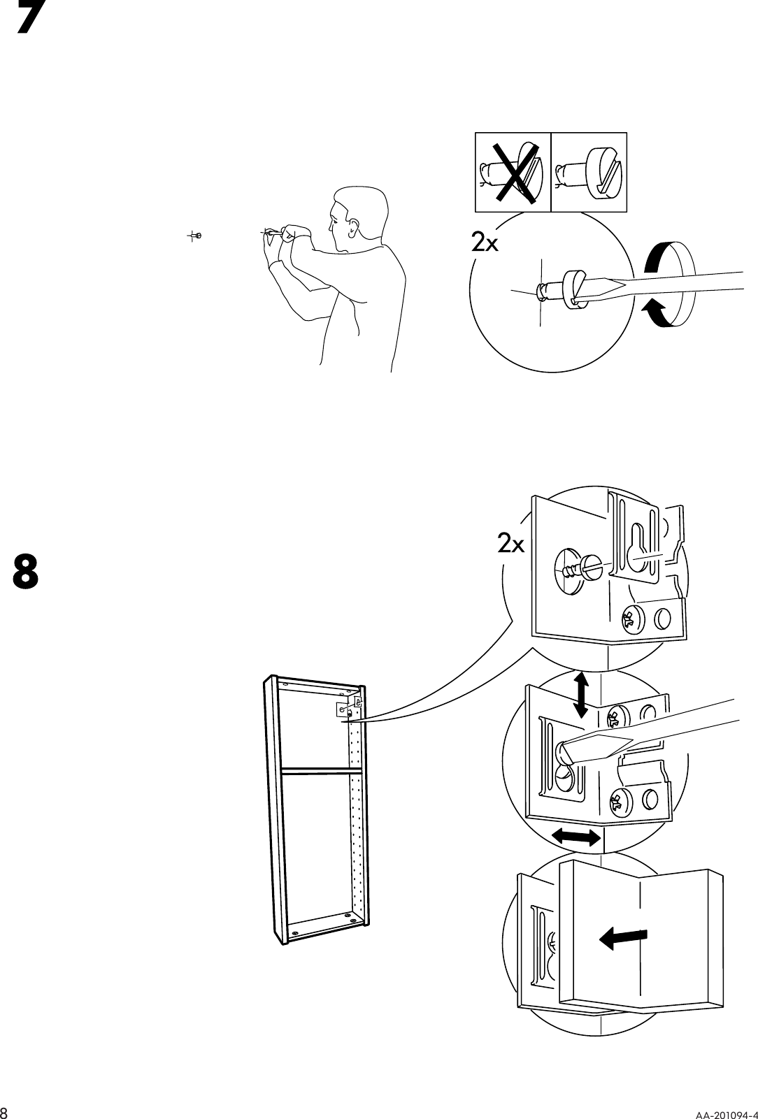 Page 8 of 12 - Ikea Ikea-Bjarken-Medicine-Cabinet-Assembly-Instruction